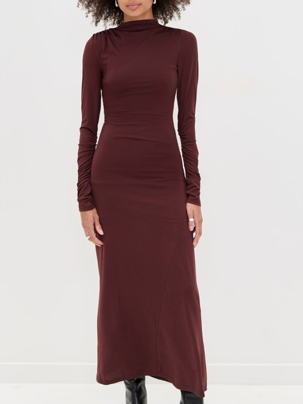 NEW NWT Lioness Contour Maxi Dress Contour Maxi Dress Chocolate Brown Small 4